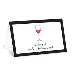 Red Wine Folded Enclosure Cards